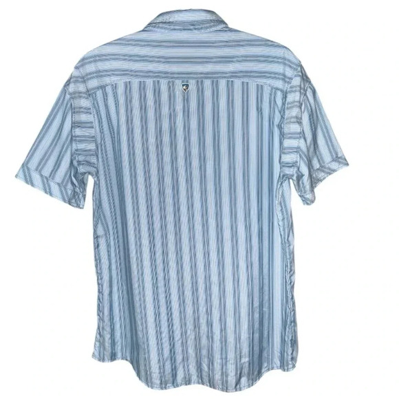 KÜHL Performance‎ Shirt Blue Stripe, Men’s Size Medium - Picture 2 of 9